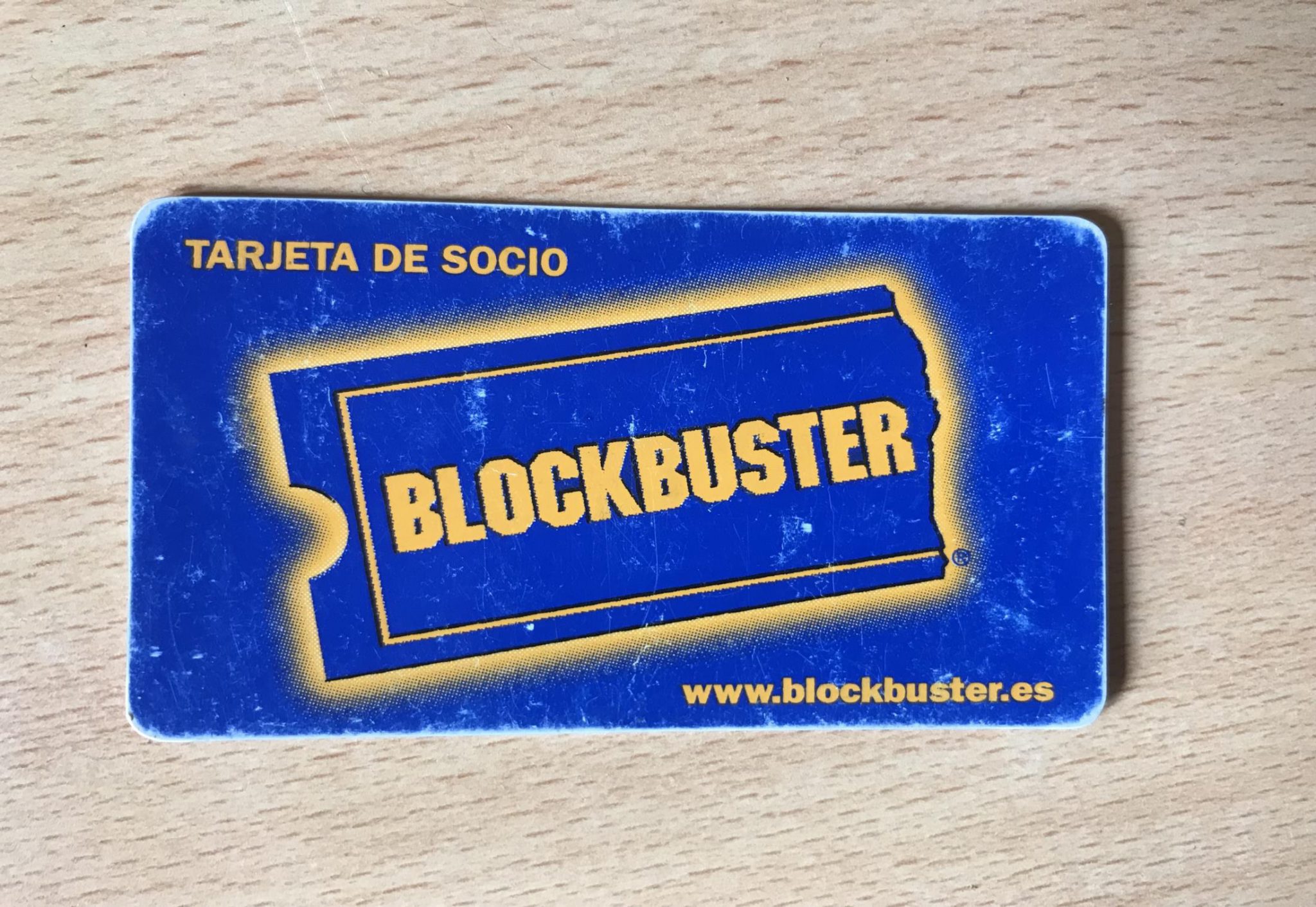 Tarjeta del videoclub